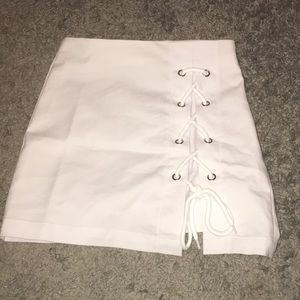White body con skirt
